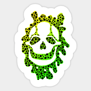 Toxic Skull (Yellow & Green) Sticker